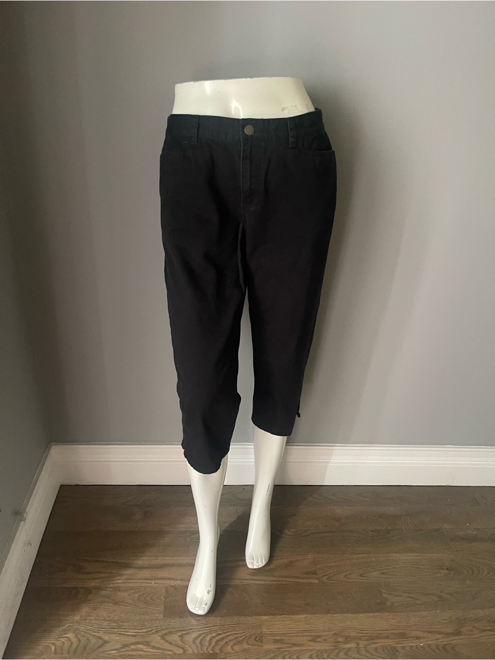 Ralph Lauren Black Denim Cropped Pants